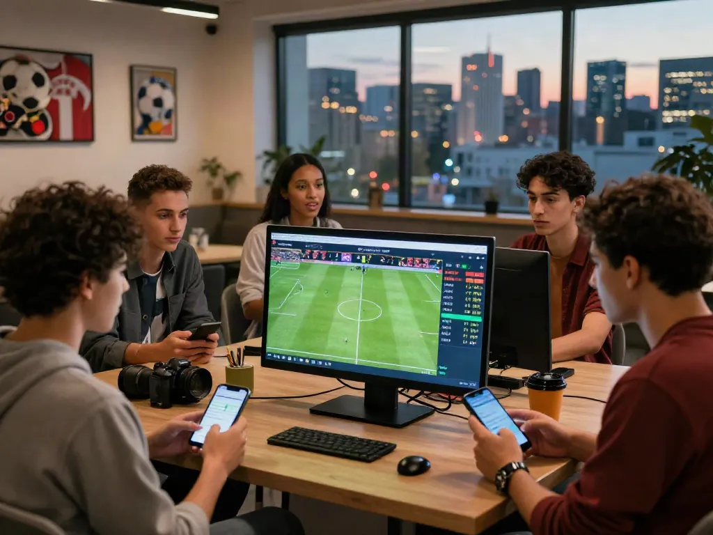 WWBOLA platform featuring diverse users engaging with high odds soccer betting experience in a vibrant sports lounge.