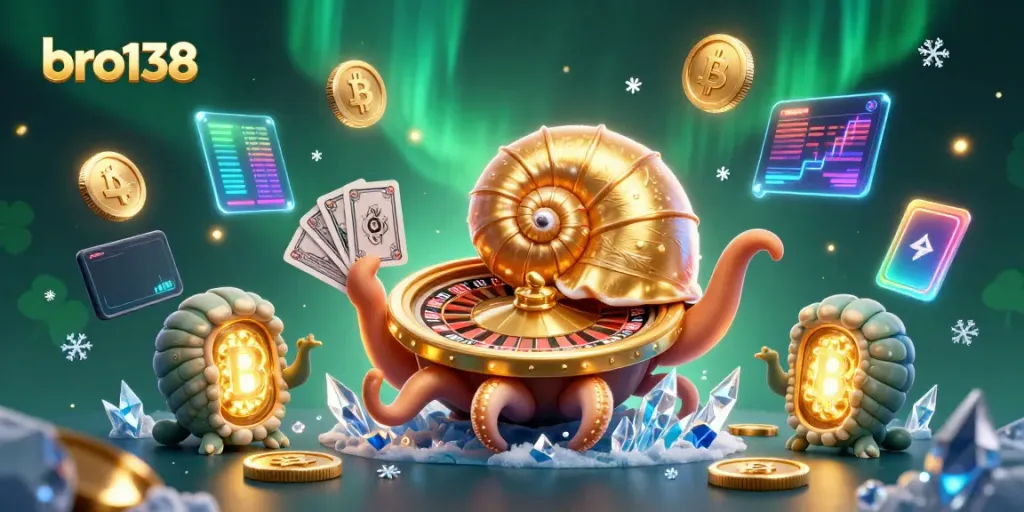 Spin the luck with bro138’s thrilling games featuring golden nautilus and crypto coins!