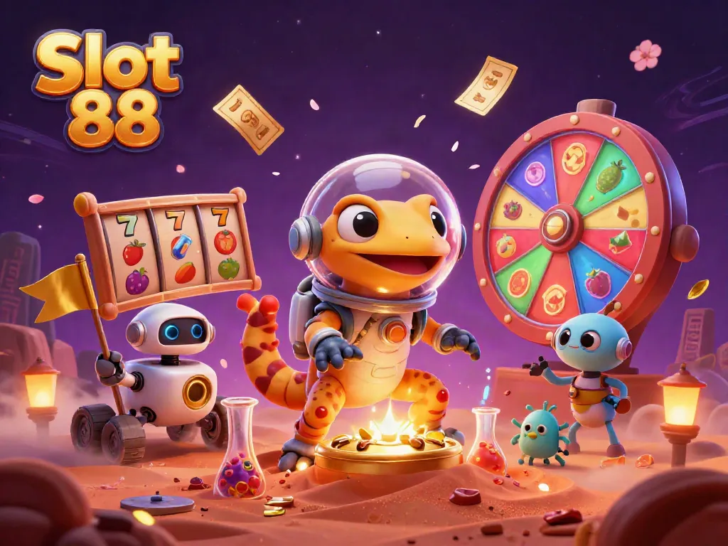 Engage with Slot 88's immersive Martian casino adventure featuring vibrant slot themes and exciting elements.