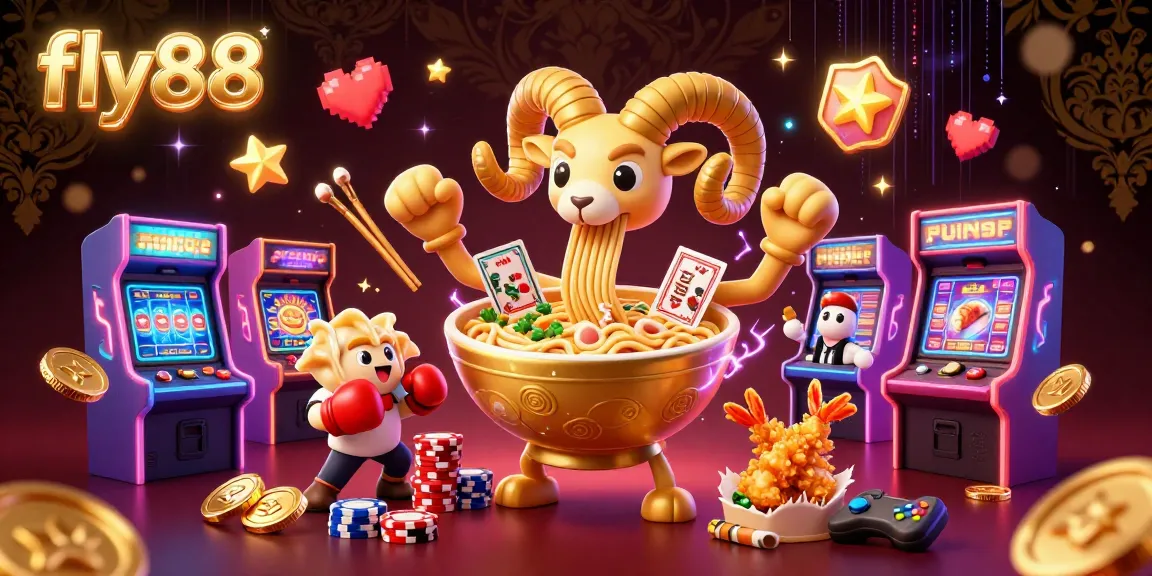 Engage with fly88 through dynamic casino gaming illustrated in vibrant 3D art.