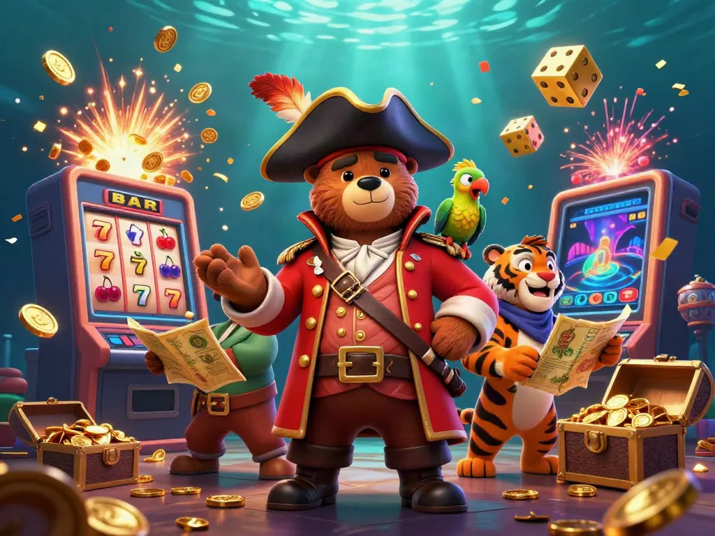 Celebrate wins at Sumclub with an amazing 3D casino scene full of action and excitement.