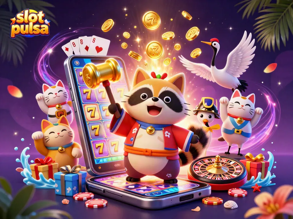 Spin the slot pulsa with cheerful characters and vibrant game elements for a lucky win!