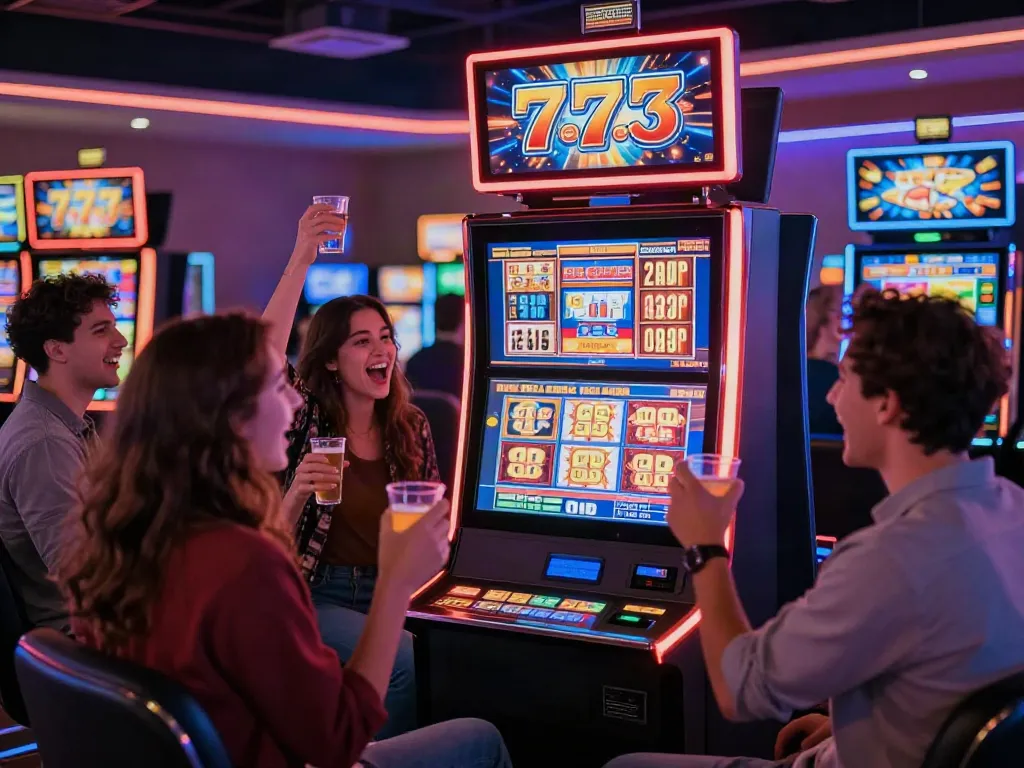 Permainan slot777 yang seru di kasino dengan teman-teman yang bersemangat