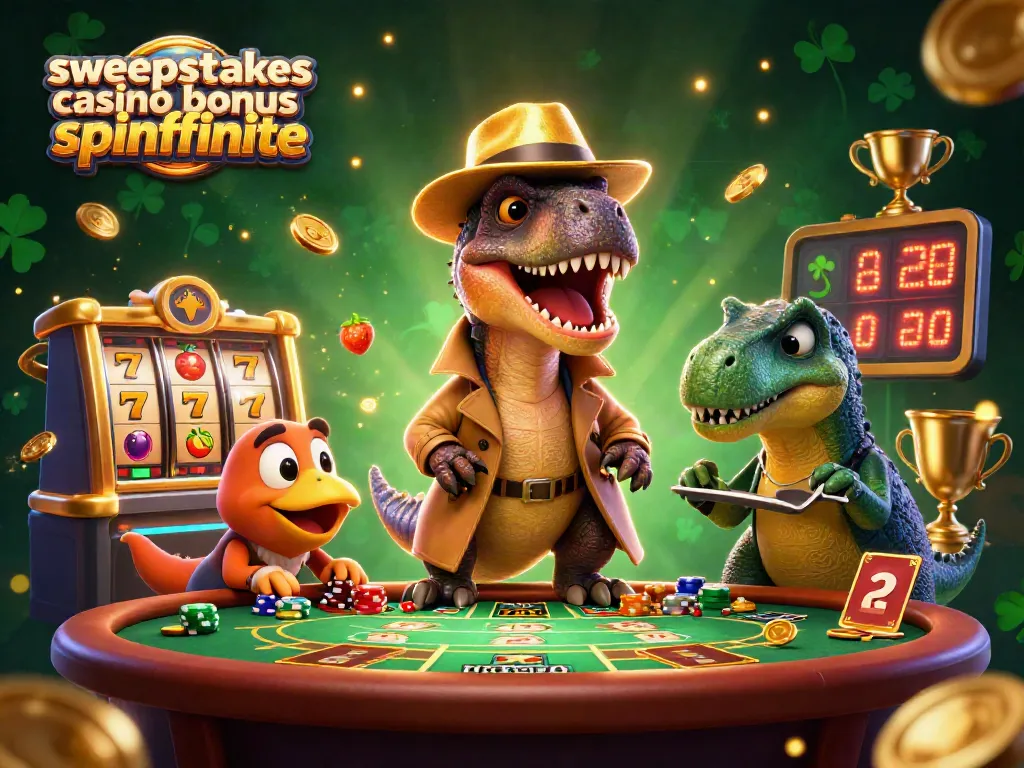 Win big with exclusive sweepstakes casino bonus spinfinite offers and vibrant gaming elements.