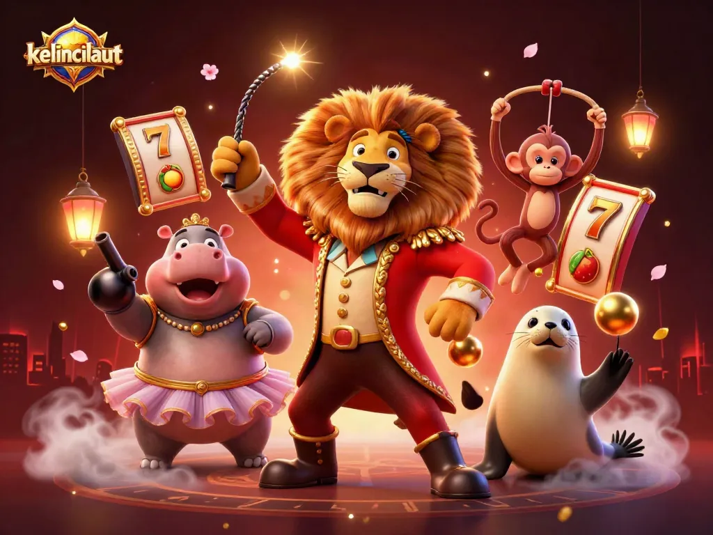 Spin and win at kelincilaut with vibrant slot reels and lively characters in action.