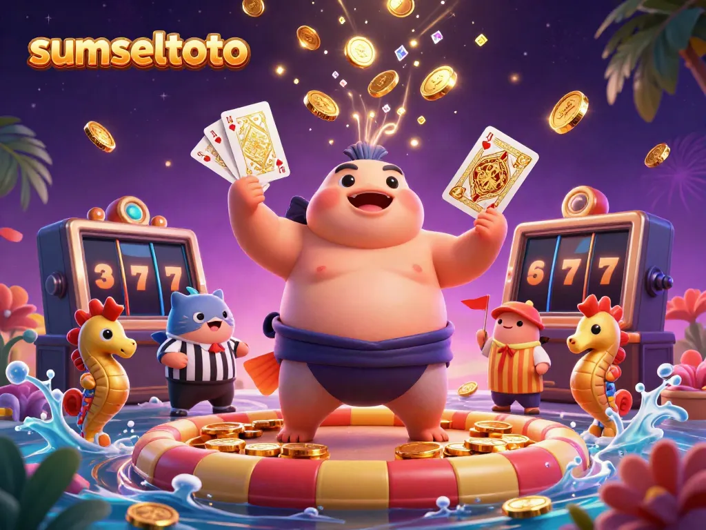 Experience thrilling gameplay with sumseltoto as a cartoon blowfish fights for the jackpot in an underwater casino