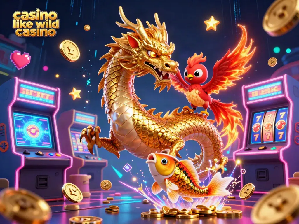 Experience the thrill of gaming with the vibrant scene featuring casino like wild casino elements.