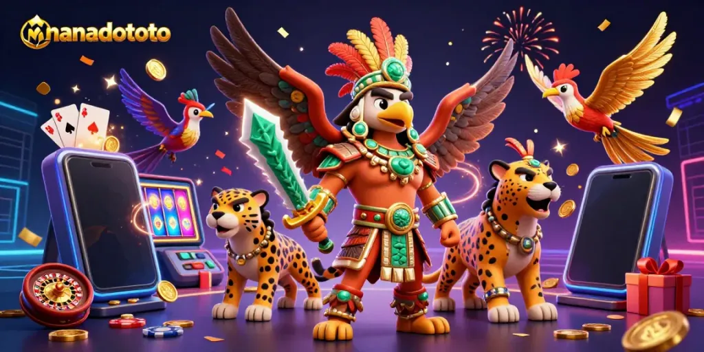 Players engage with manadototo slots, zapping in festive energy with jackpots and exciting game elements.