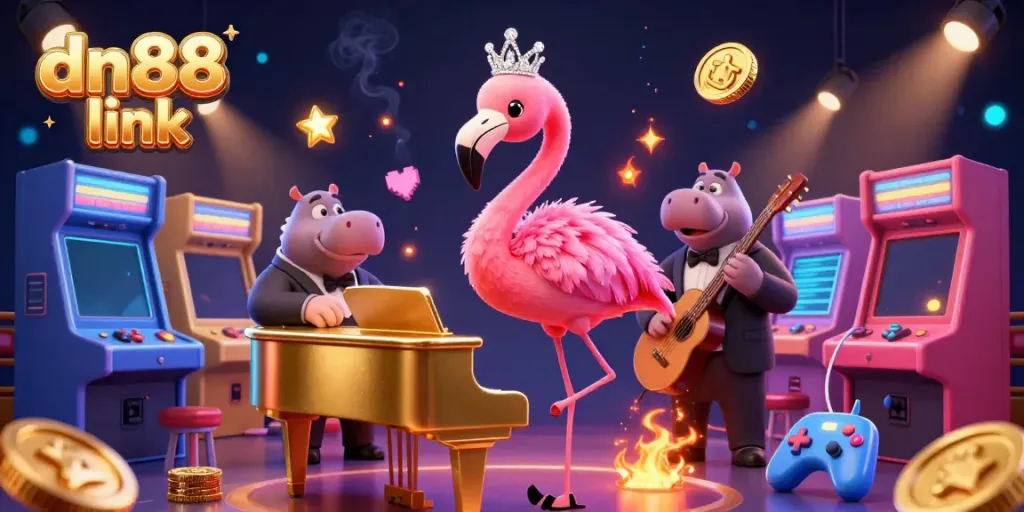 Engage with the thrilling atmosphere at dn88 link's vibrant casino featuring unique characters.